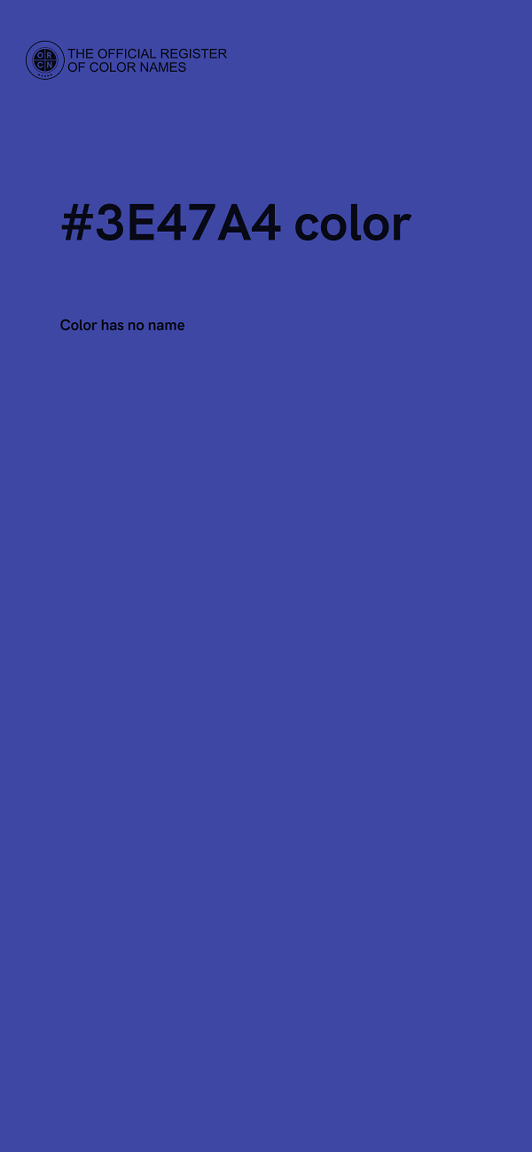#3E47A4 color image