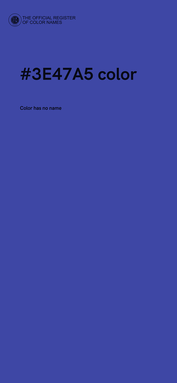 #3E47A5 color image
