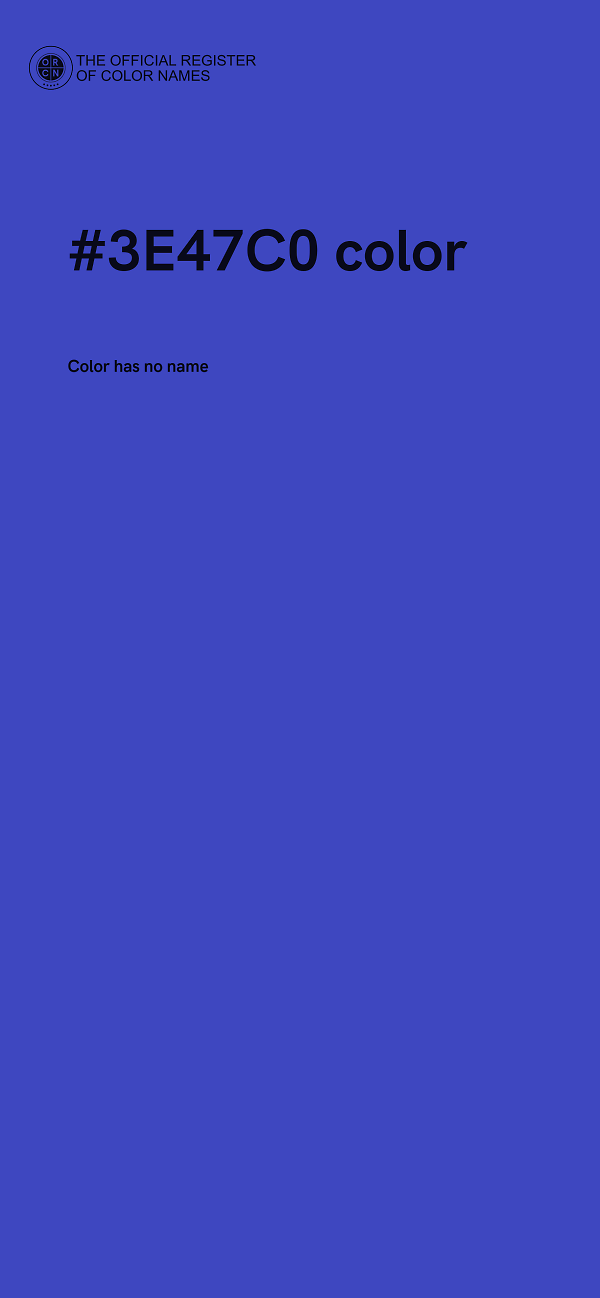 #3E47C0 color image