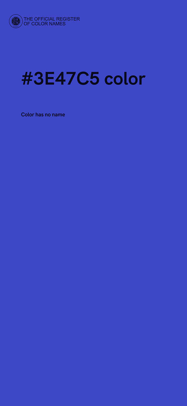 #3E47C5 color image
