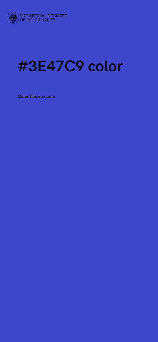 #3E47C9 color image