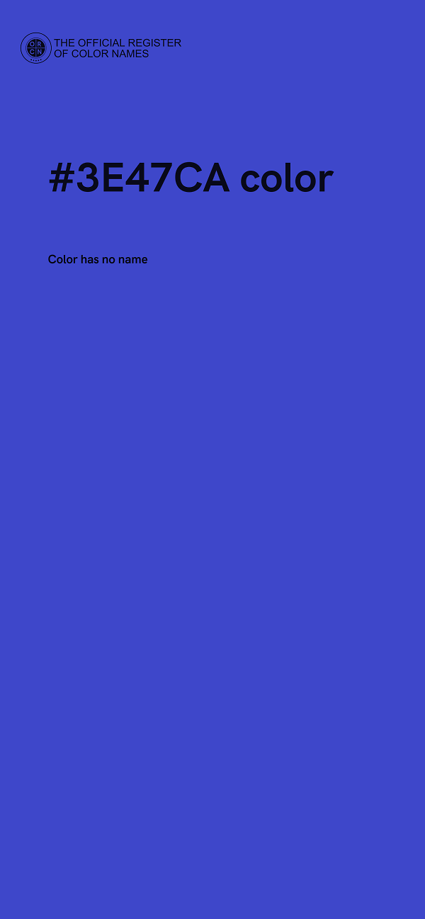 #3E47CA color image