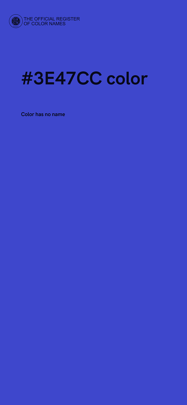 #3E47CC color image