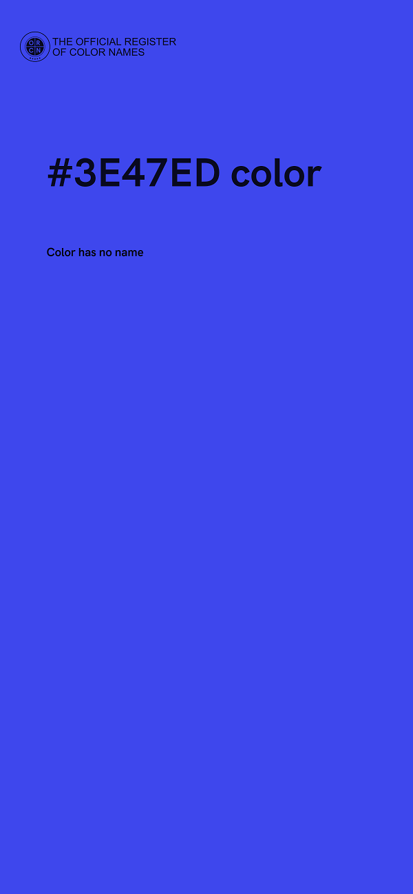 #3E47ED color image