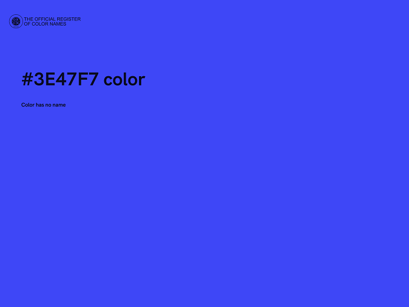 #3E47F7 color image