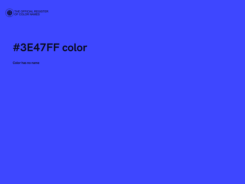 #3E47FF color image