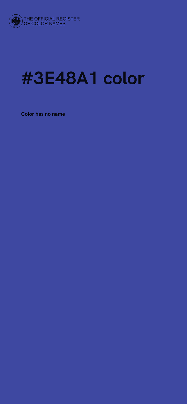 #3E48A1 color image