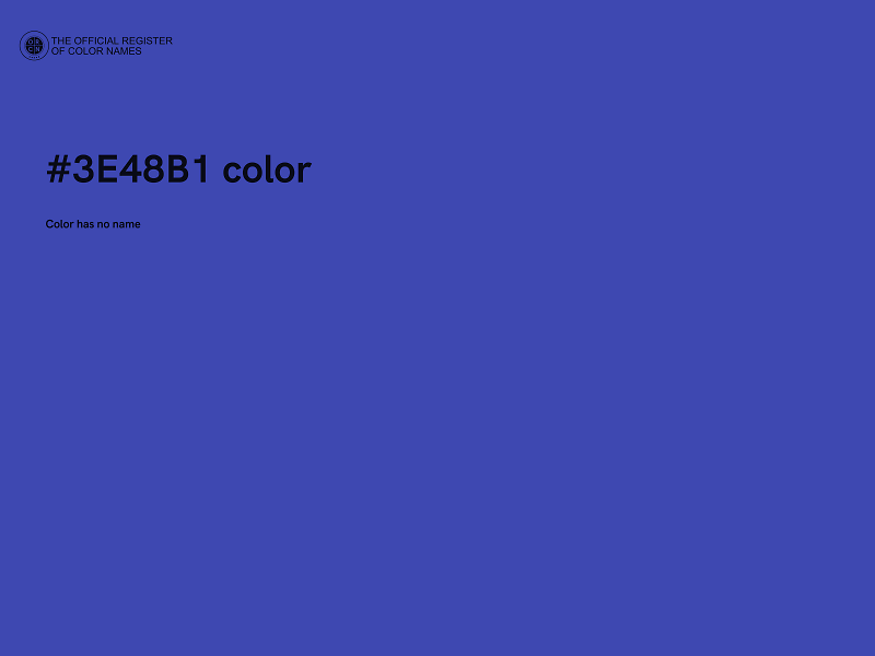 #3E48B1 color image