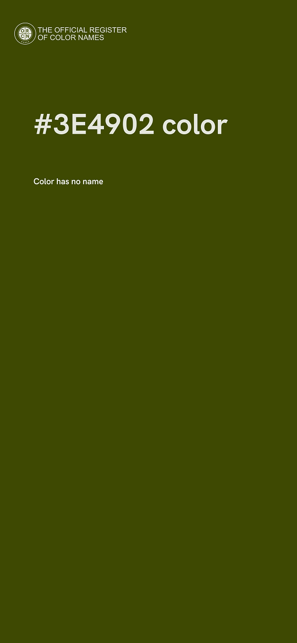 #3E4902 color image