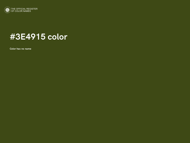 #3E4915 color image