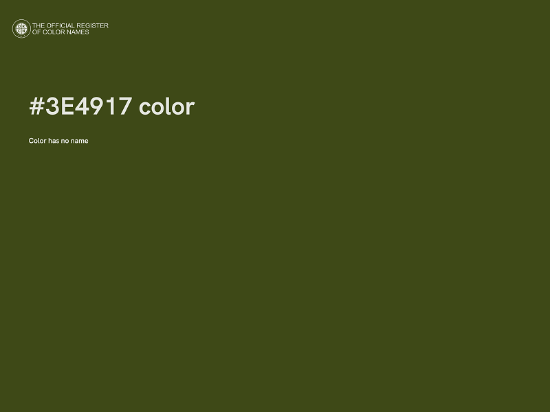 #3E4917 color image