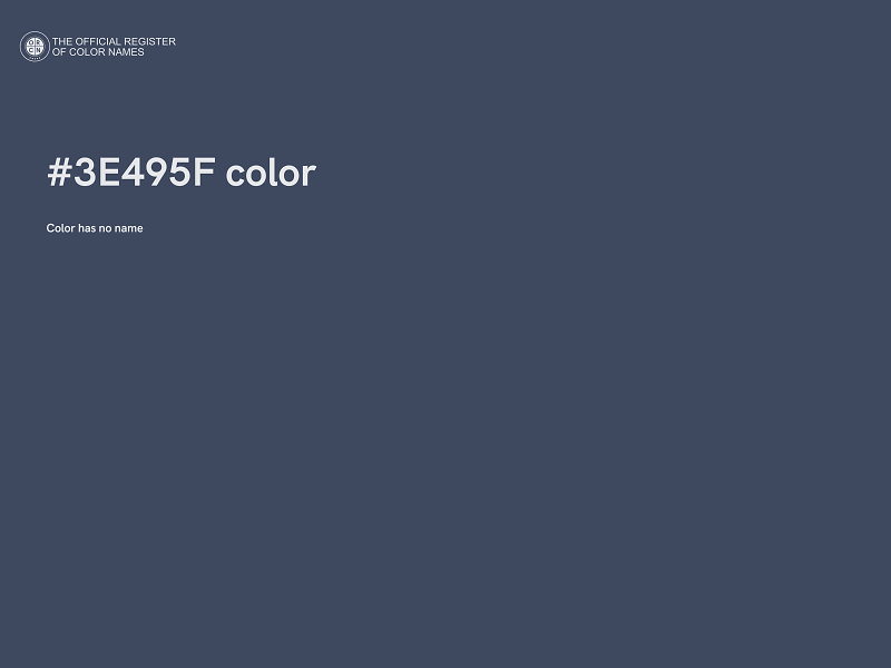#3E495F color image
