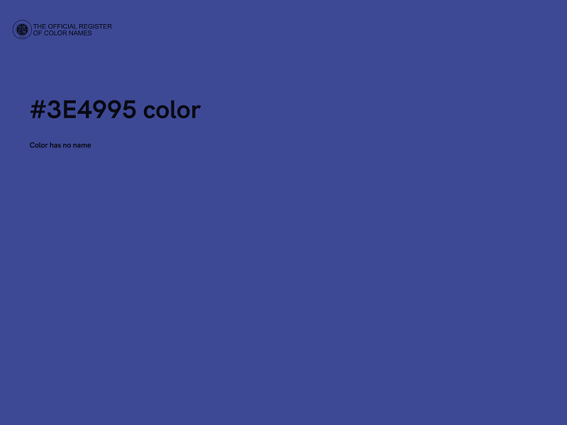 #3E4995 color image