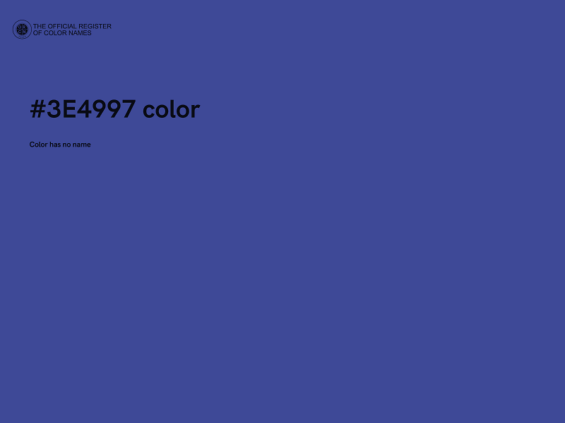#3E4997 color image