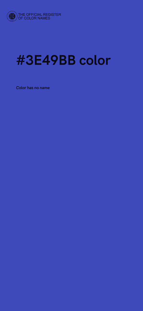 #3E49BB color image