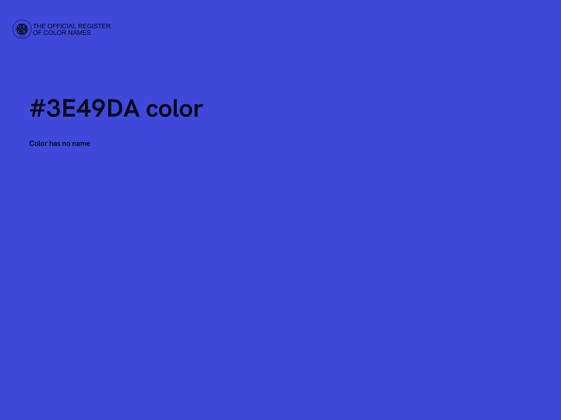 #3E49DA color image