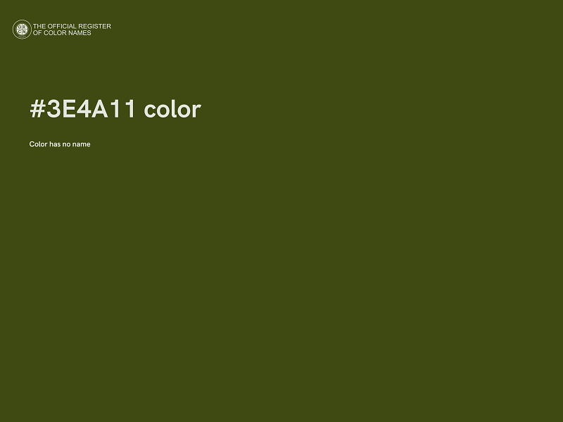 #3E4A11 color image