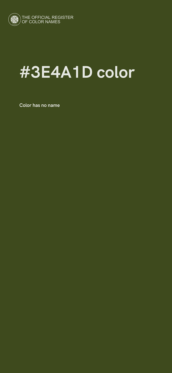 #3E4A1D color image