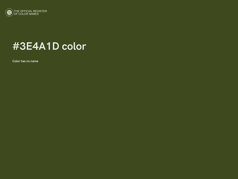 #3E4A1D color image