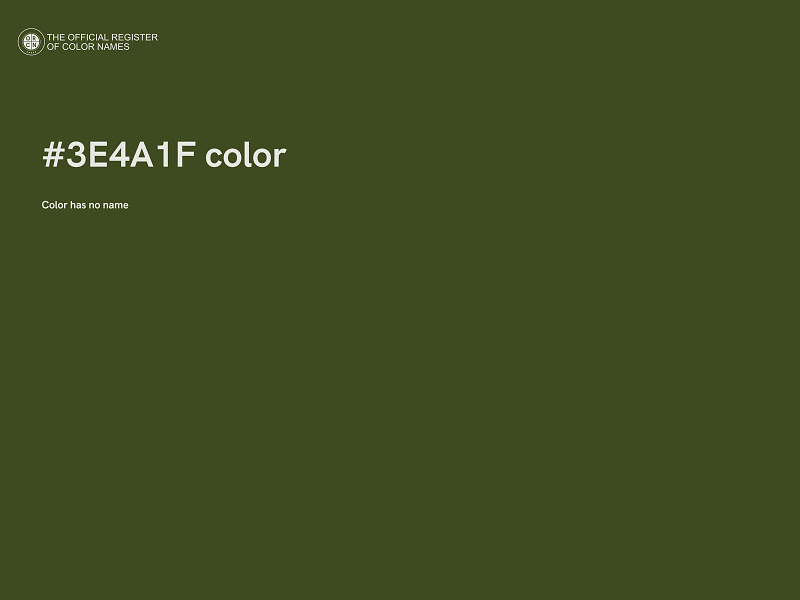 #3E4A1F color image