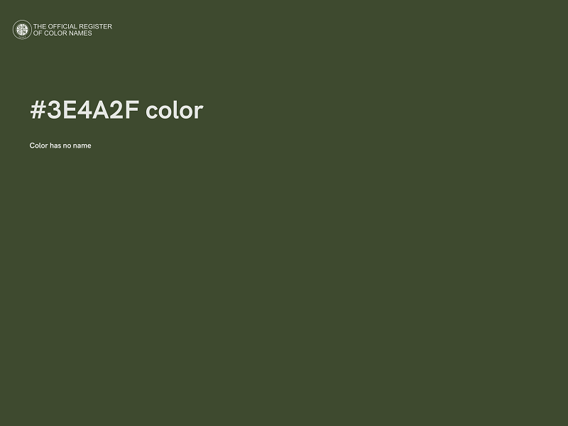 #3E4A2F color image