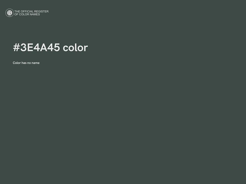 #3E4A45 color image