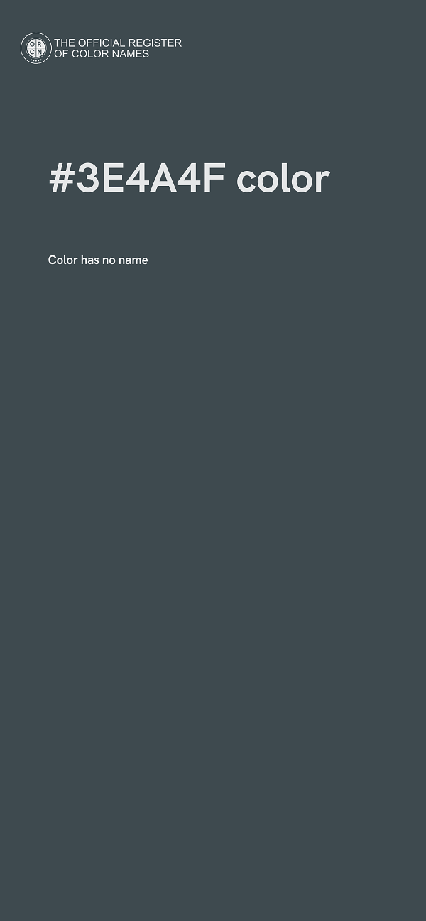 #3E4A4F color image