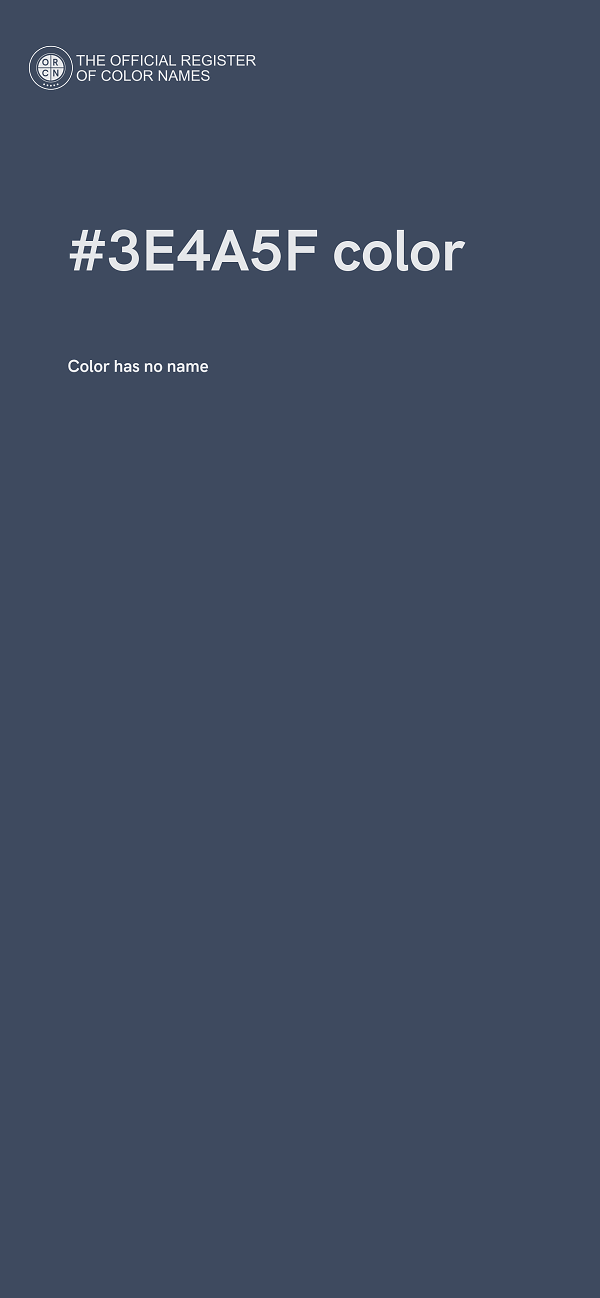 #3E4A5F color image