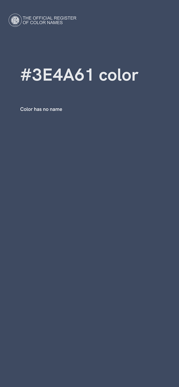 #3E4A61 color image