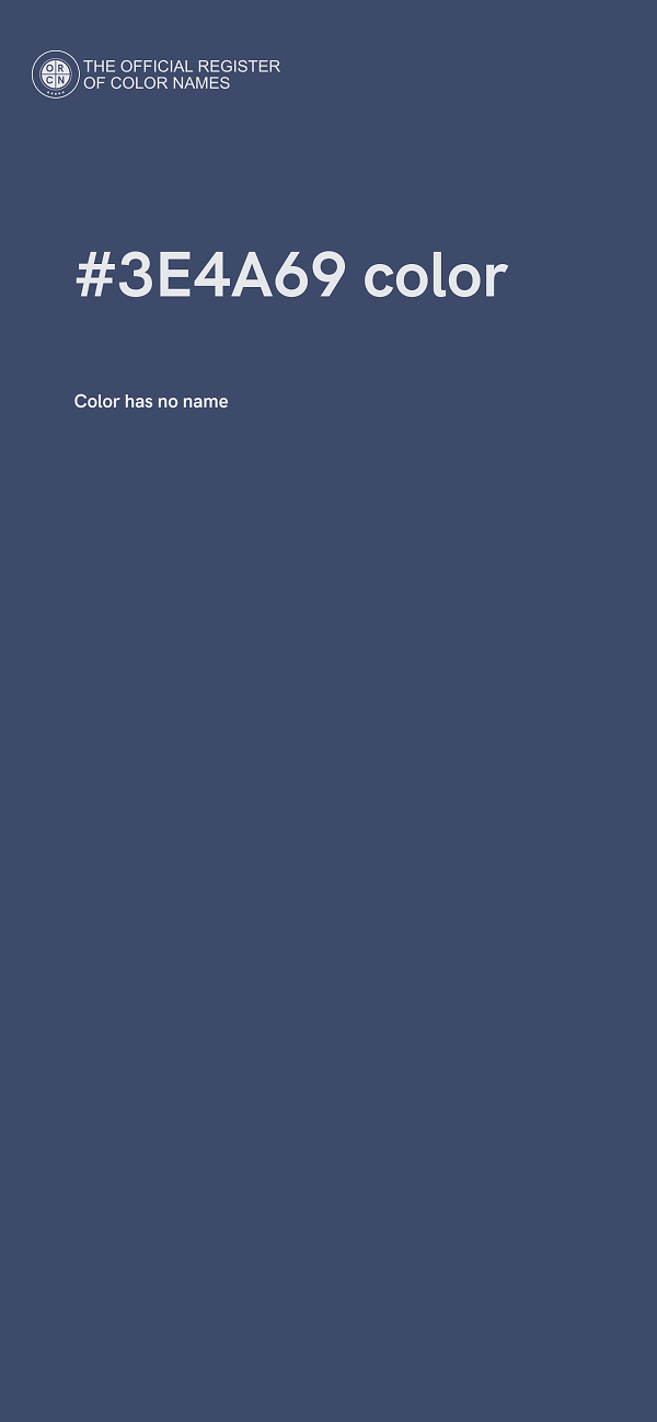 #3E4A69 color image