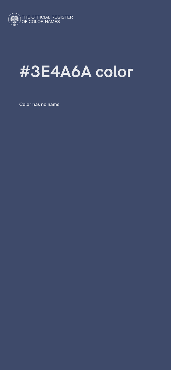 #3E4A6A color image
