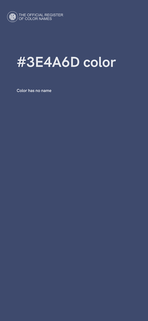 #3E4A6D color image