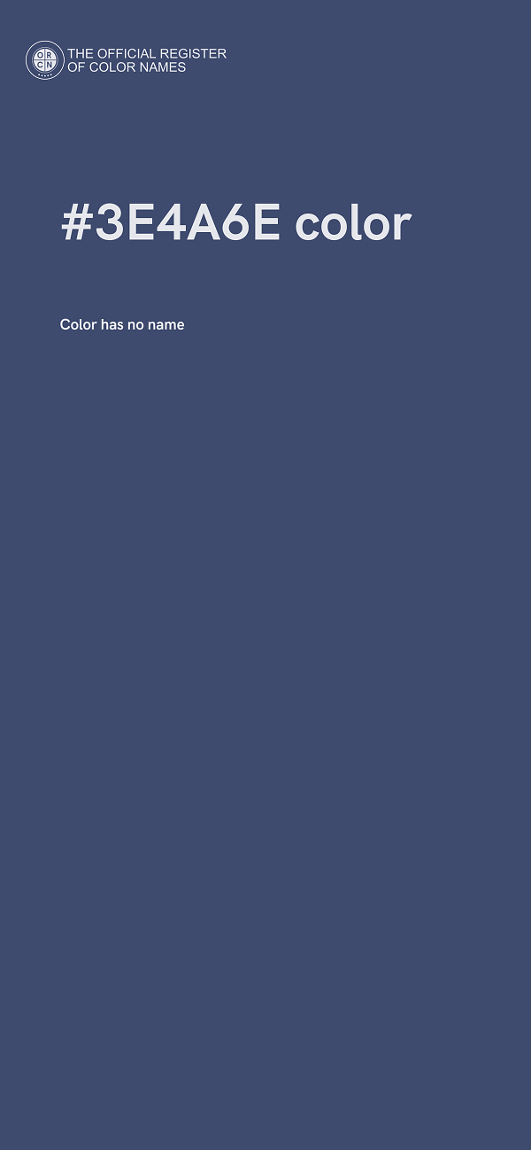 #3E4A6E color image