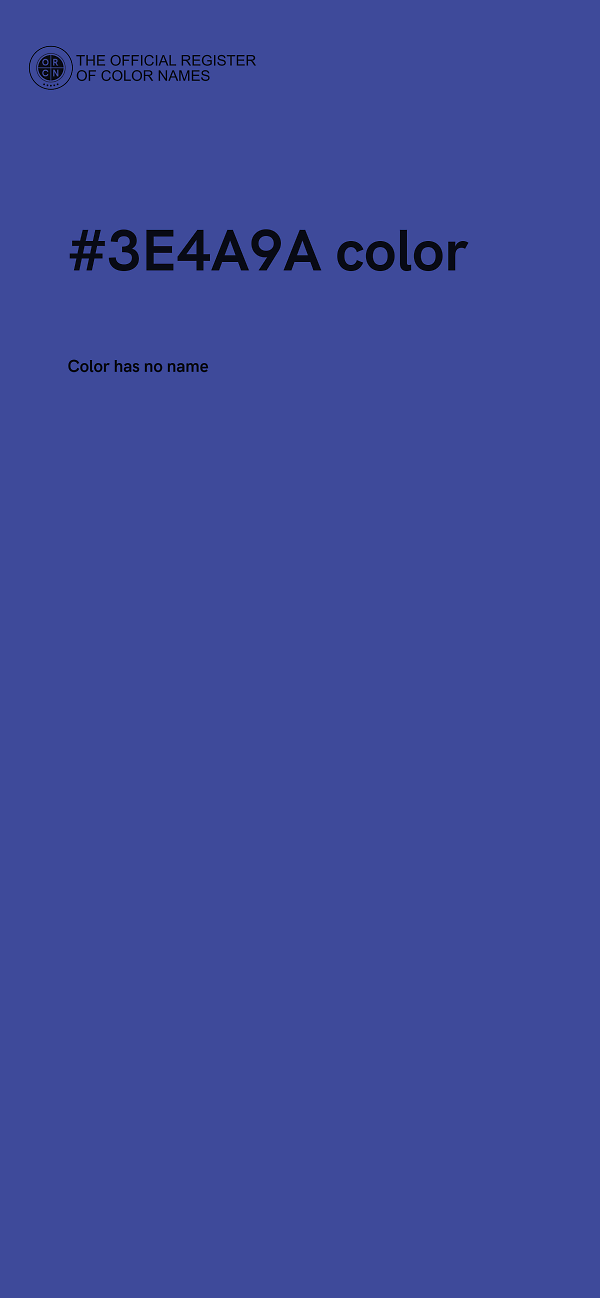 #3E4A9A color image