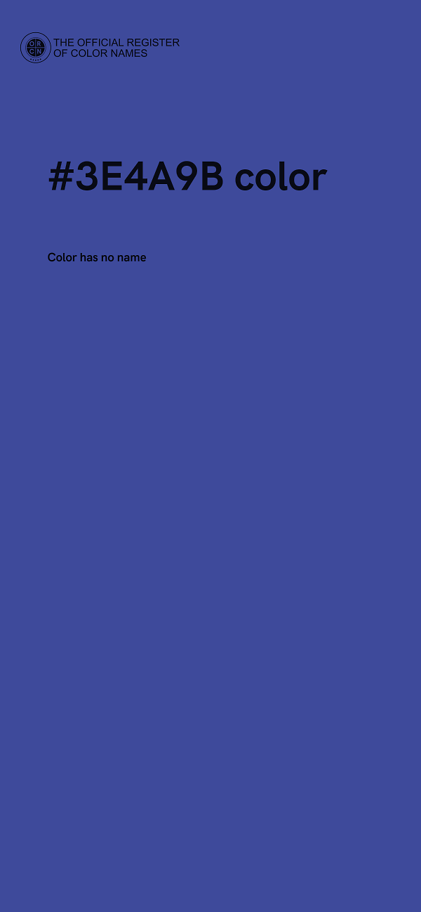 #3E4A9B color image