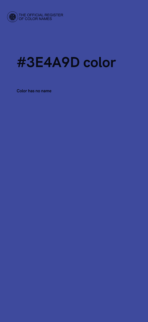 #3E4A9D color image