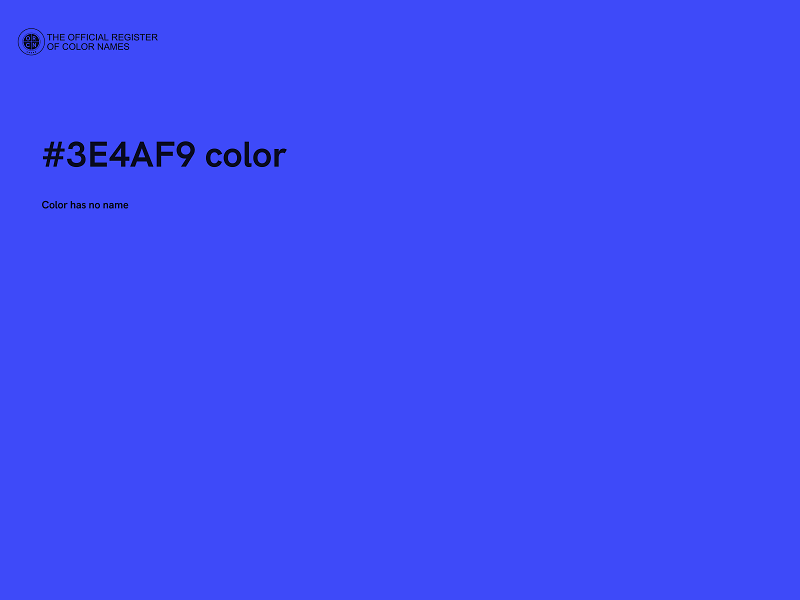 #3E4AF9 color image