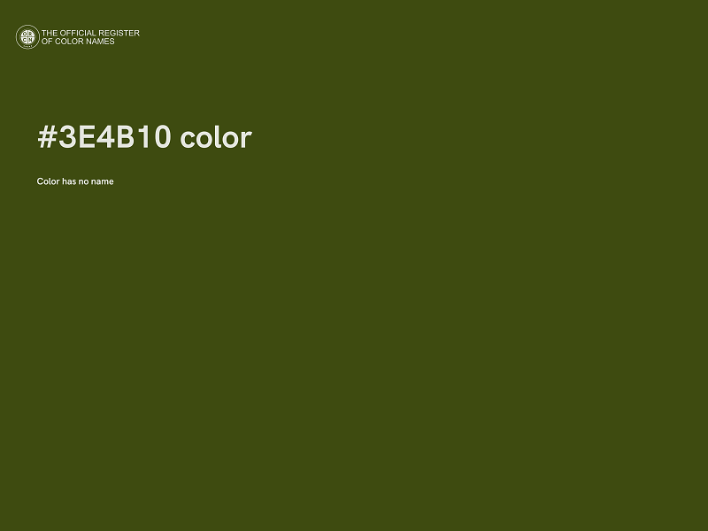 #3E4B10 color image