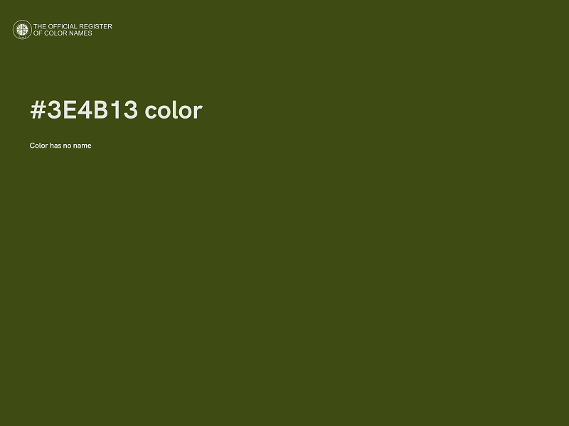 #3E4B13 color image