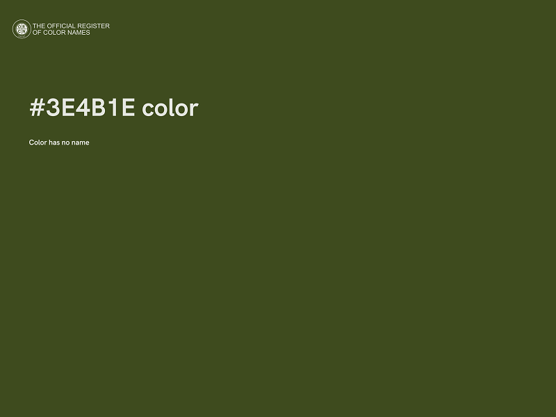 #3E4B1E color image