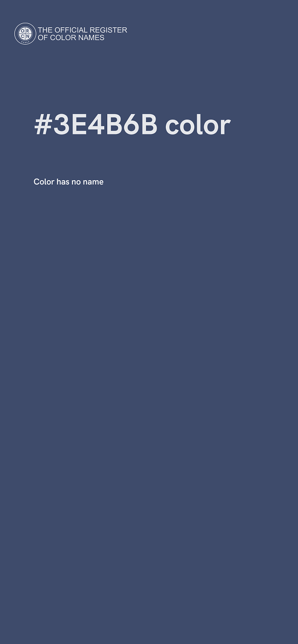 #3E4B6B color image