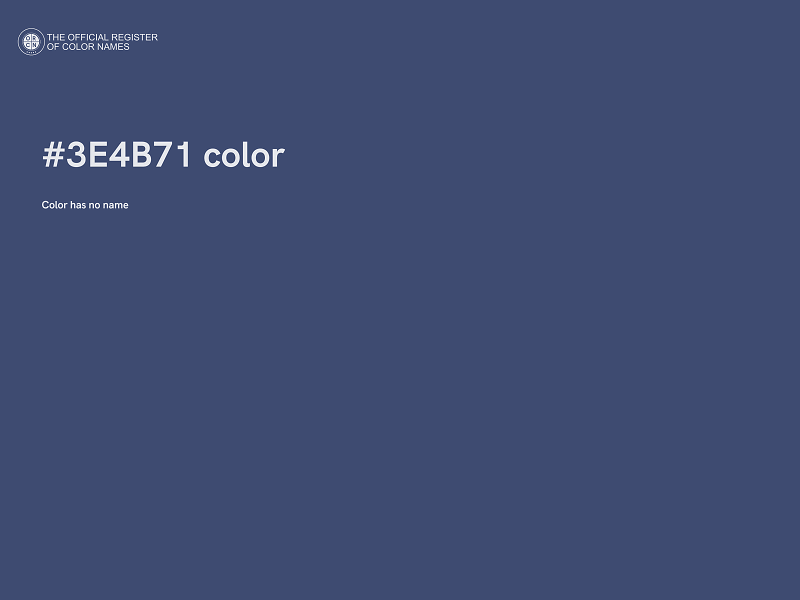 #3E4B71 color image