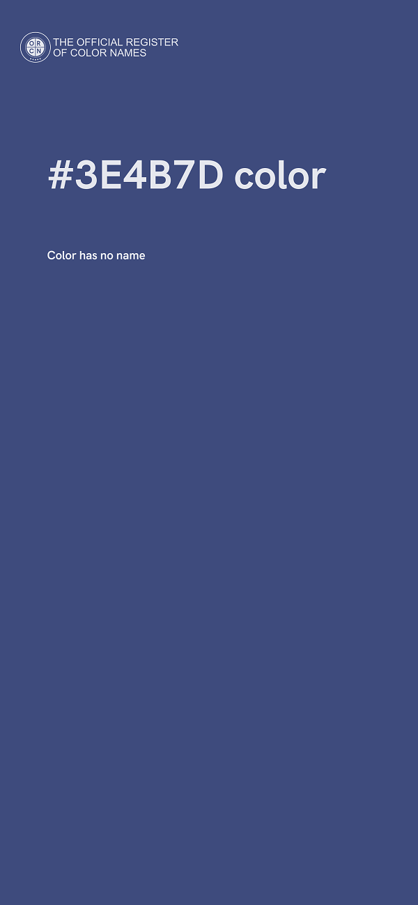 #3E4B7D color image