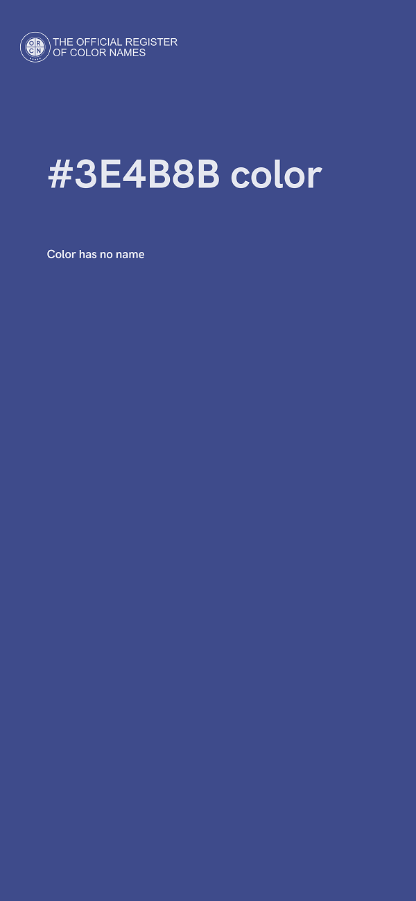 #3E4B8B color image