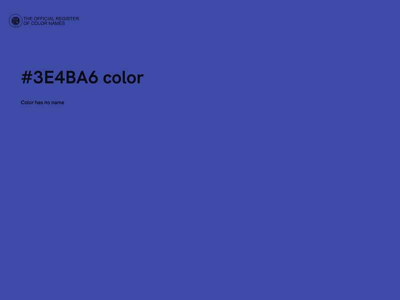 #3E4BA6 color image