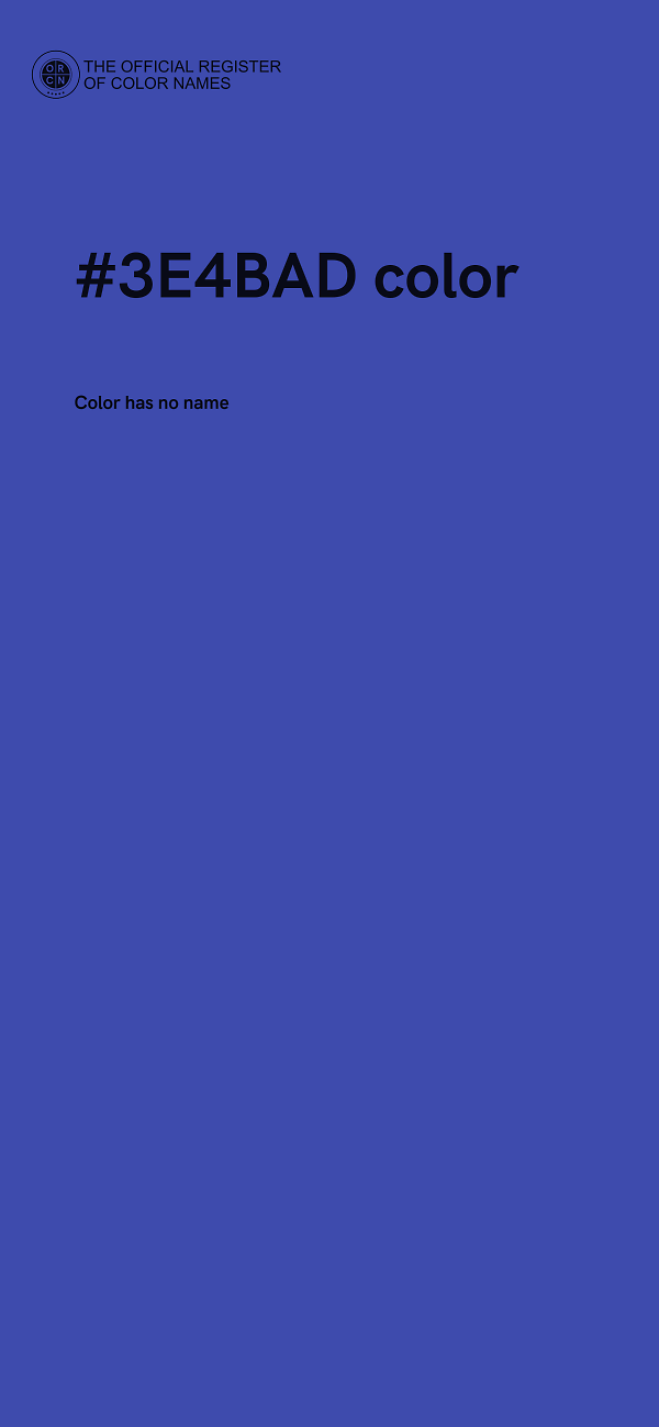 #3E4BAD color image