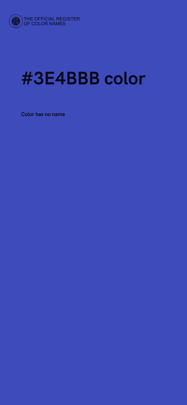 #3E4BBB color image