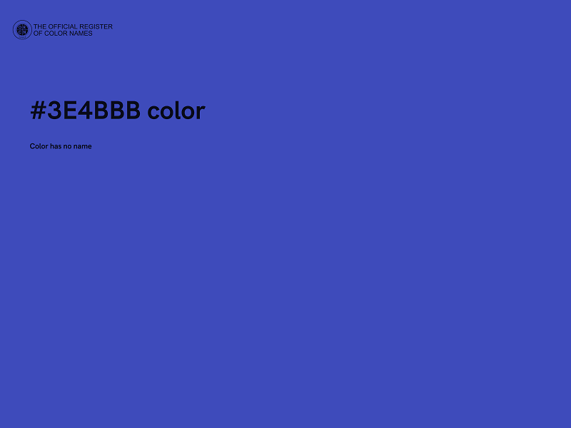 #3E4BBB color image