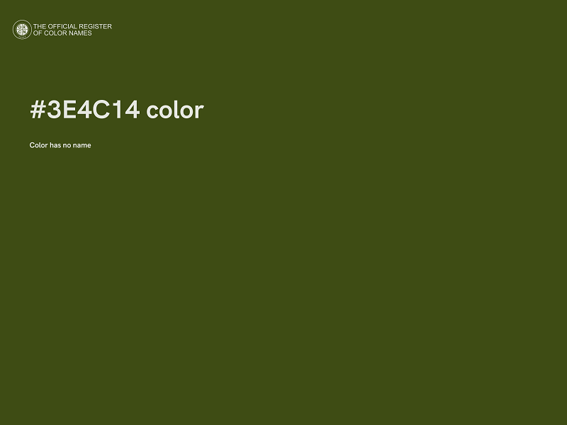 #3E4C14 color image