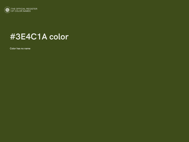 #3E4C1A color image